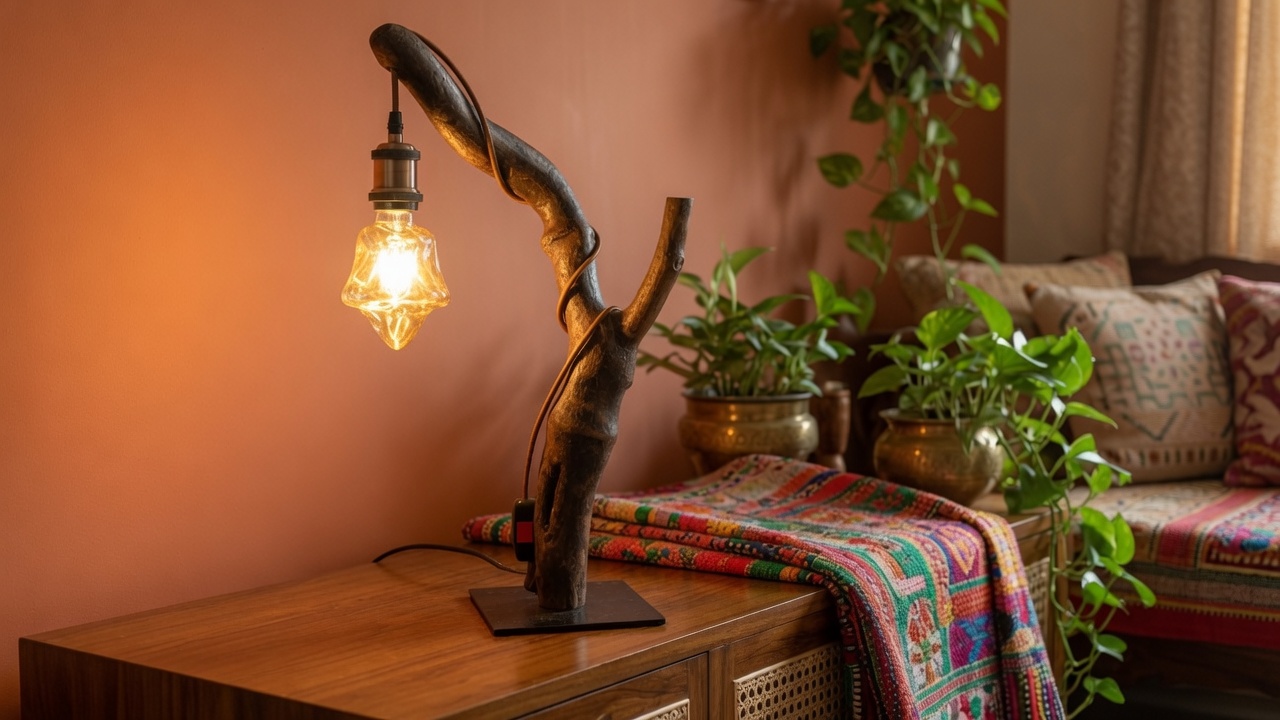 HOMEI Driftwood Glow Table Lamp